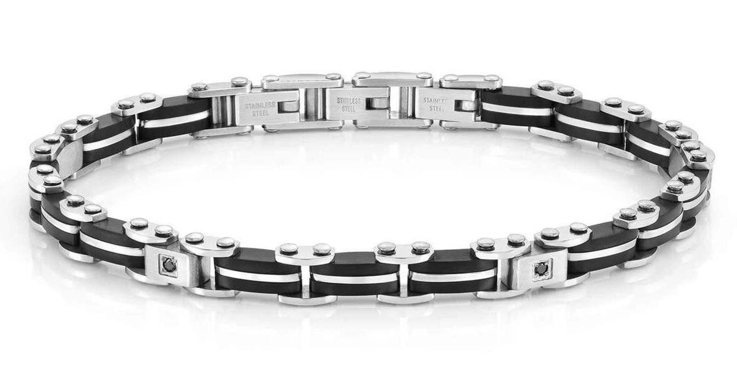 Bransoletka Nomination Italy Strong Diamenty, czarna 028313 015. Mocny, charakterystyczny design inspirowany ogniwami łańcucha r (2).jpg